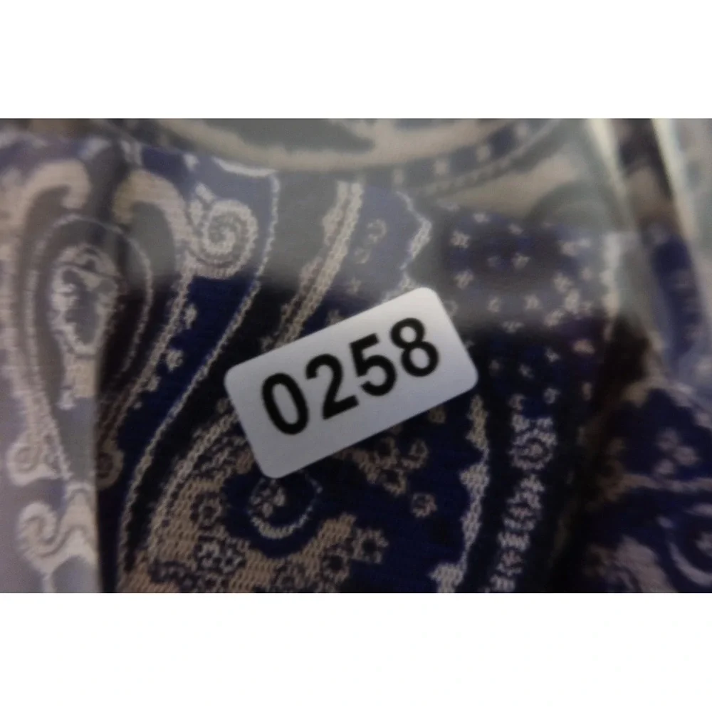 INC International Concepts Blue Paisley Rhinestone Sleeveless Top Blouse